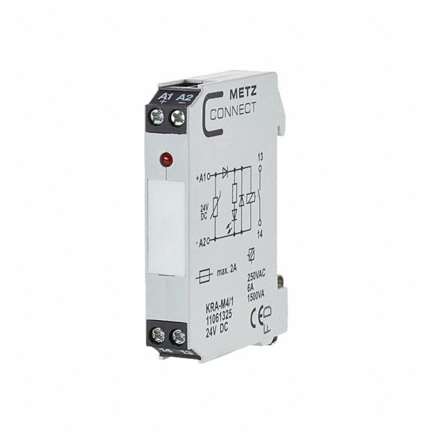Extension Module: DIN Rail Mounting, 1 Outputs, 24V DC, 13 mA Current Rating, 11061325