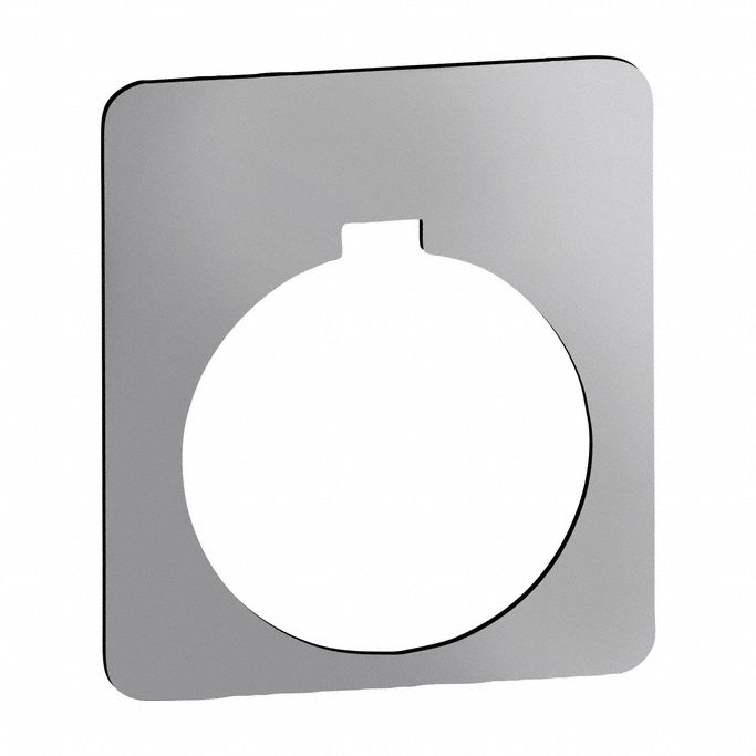 Legend Plate,  Silver/Silver,  Square