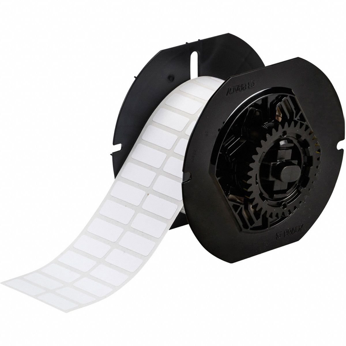 Pre-Cut Label Stock Roll: Rectangle, 3/8 in x 1 in, 3/8 in, Cryogenic Polyester, White, 2, 500 Labels