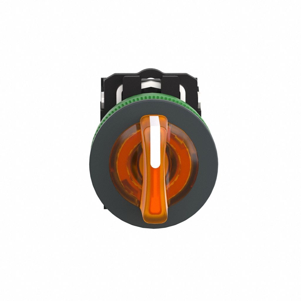 Selector Switch: 30 mm Panel Mounting Size, 3 Positions, Short Lever, 1NO/1NC