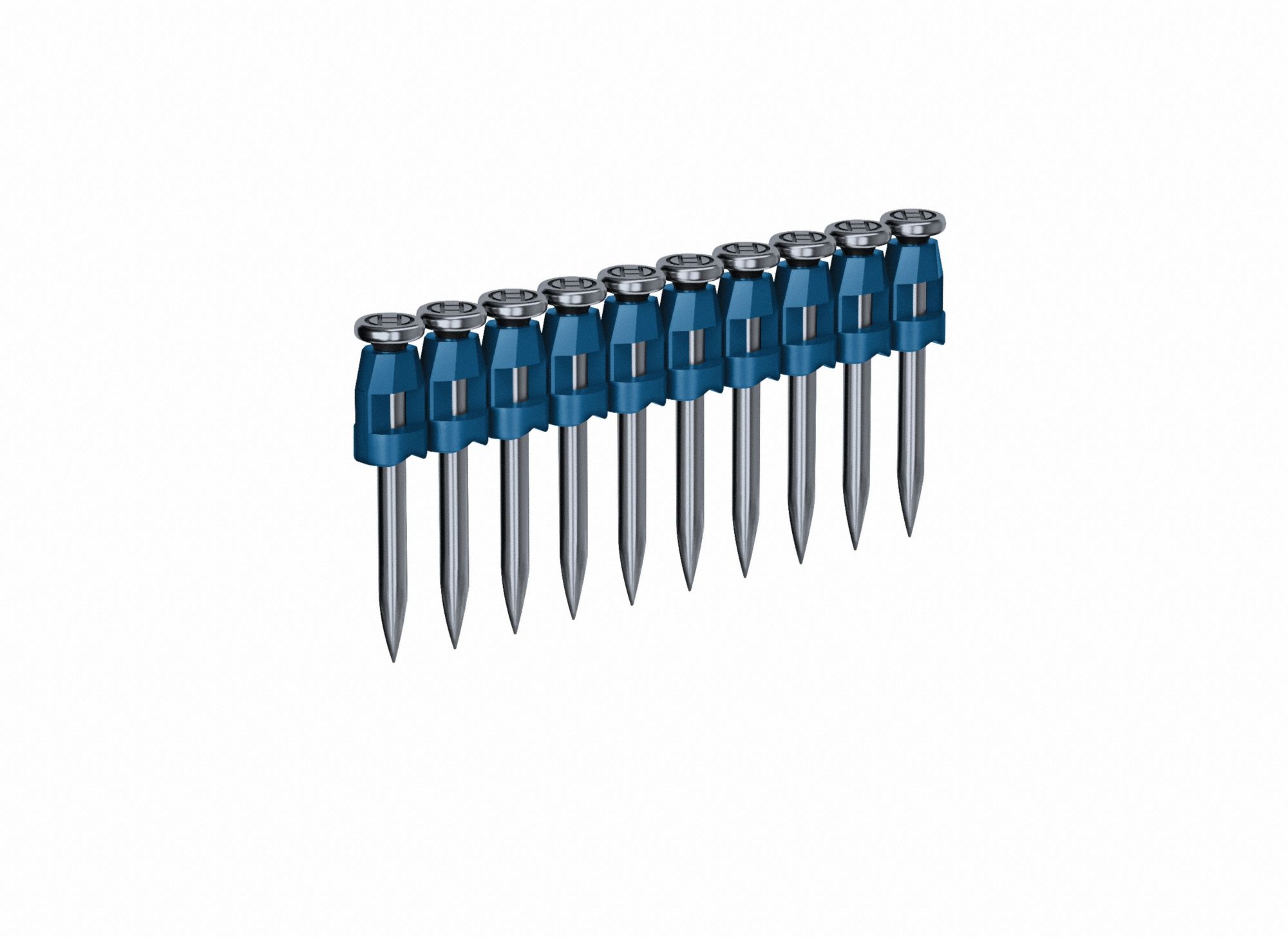 Concrete Pin: Concrete Nails, Offset Round, Smooth, 1 1/4 in Overall Lg, 0.106 in Shank Dia