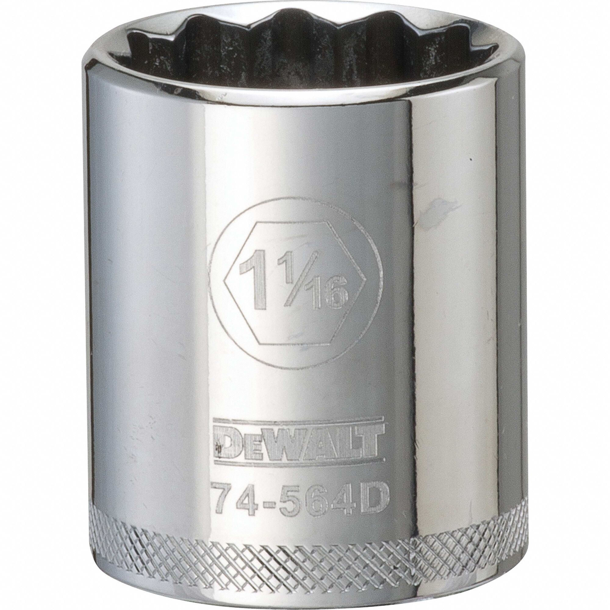 Deep Socket, 1/2in, 12-Point, 1-1/16in - Grainger