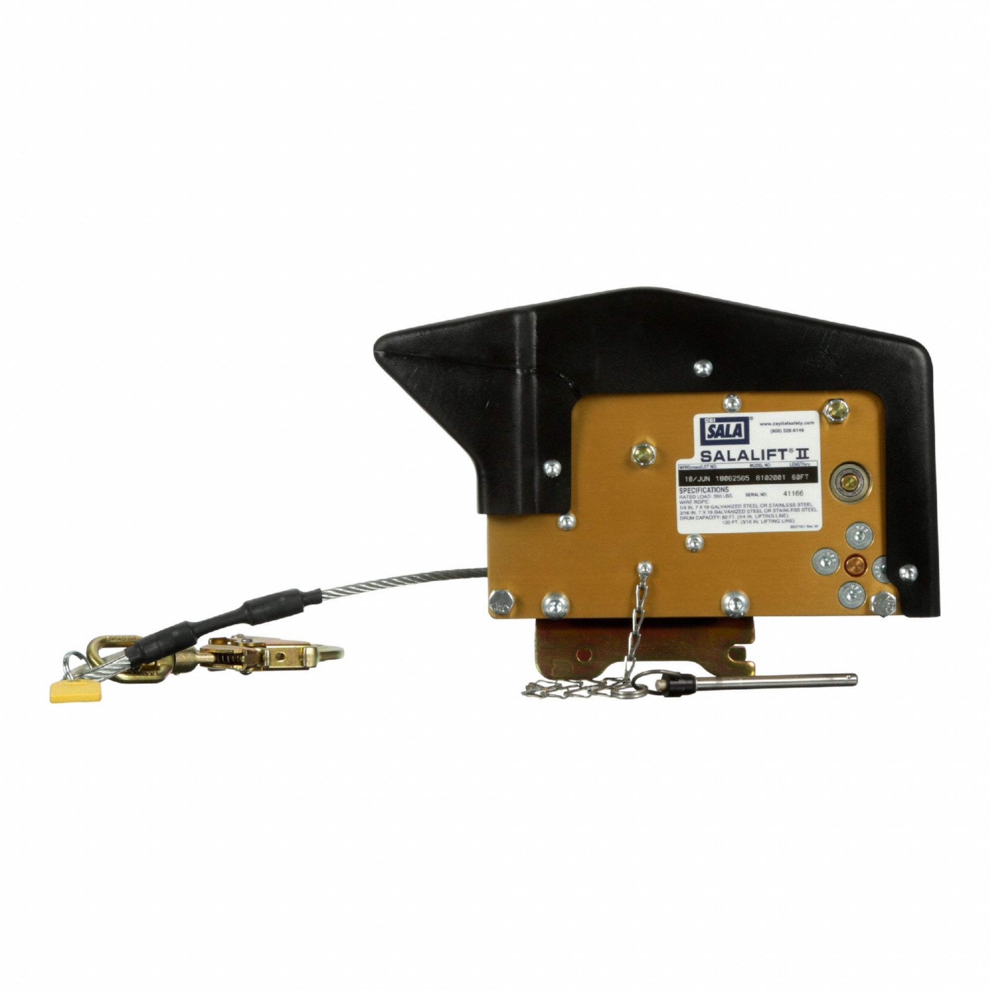 Tripod: 68 in to 7 ft Ht, 58 in to 77 in Base, 350 lb Wt Capacity, 60 ft Cable Lg