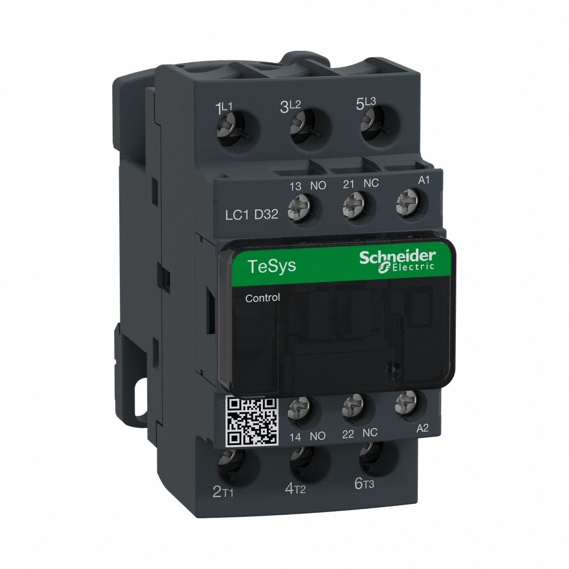 IEC Magnetic Contactor: Non-Reversing, 3 Poles, 3NO Contacts, 32 A, 208V AC Coil, 1NO/1NC