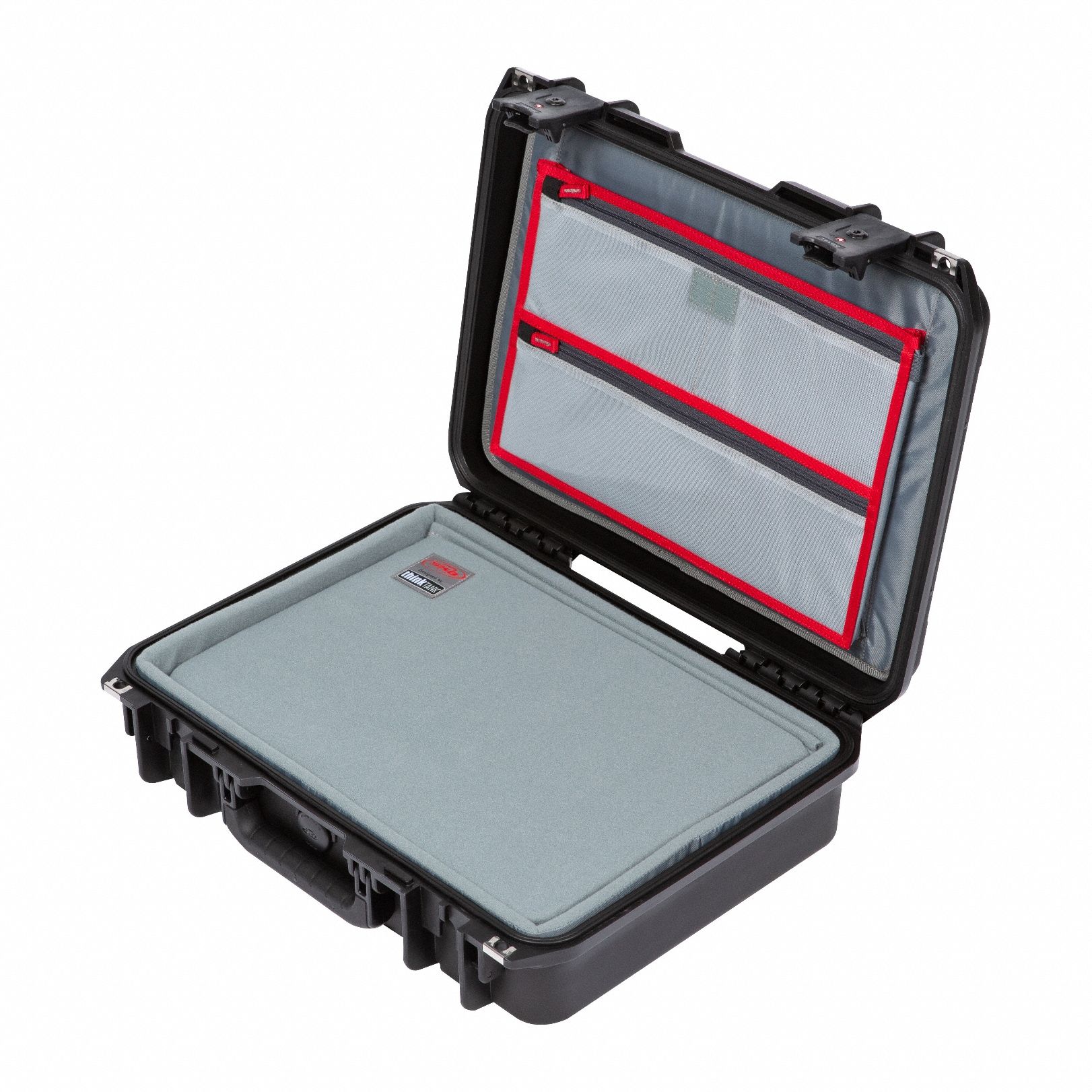 Protective Case: 9 3/4 in x 15 1/8 in x 1 1/4 in Inside, Black, 8.5 lb Wt