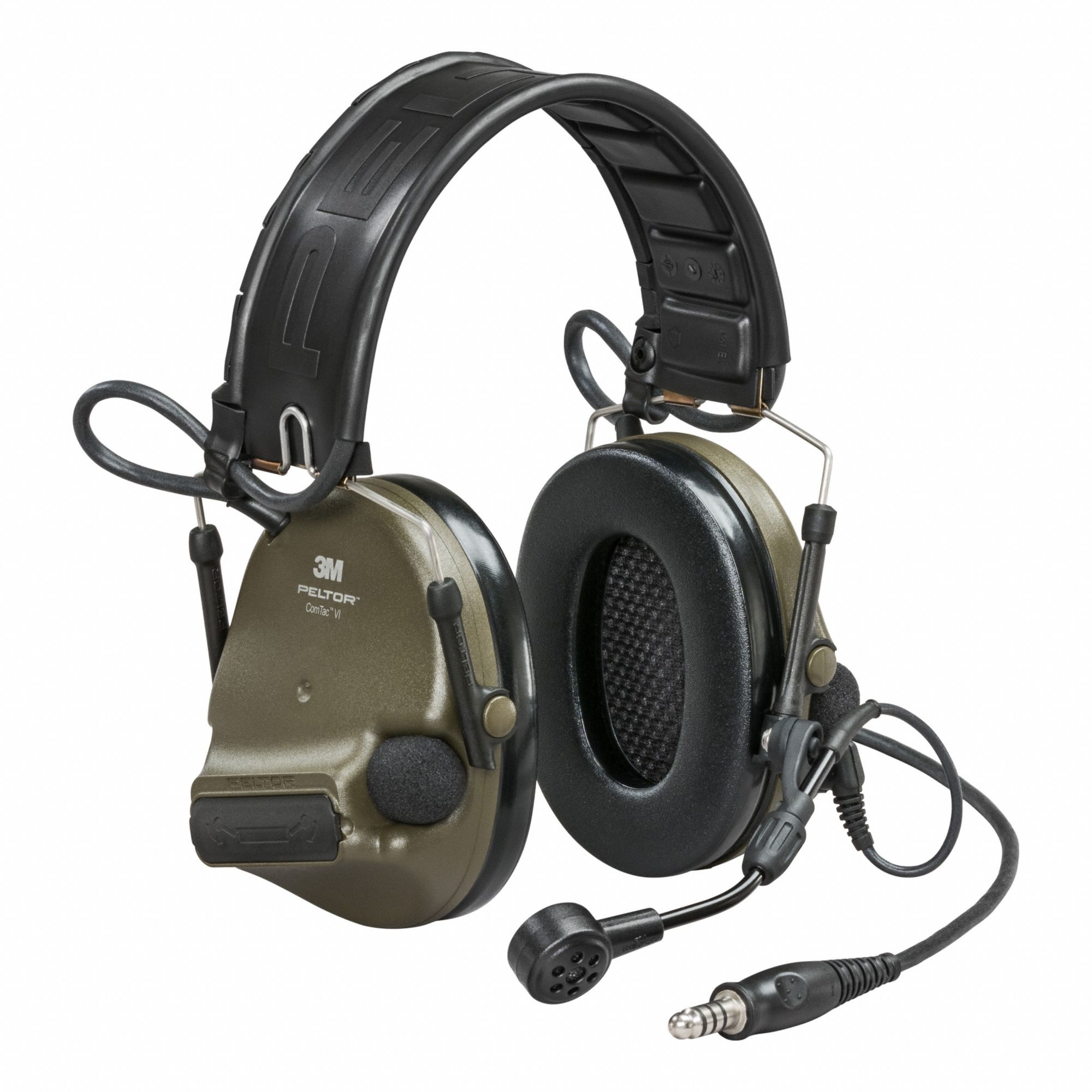 3M Pelt Comtac Vi Nib Headset, Single DL - Grainger