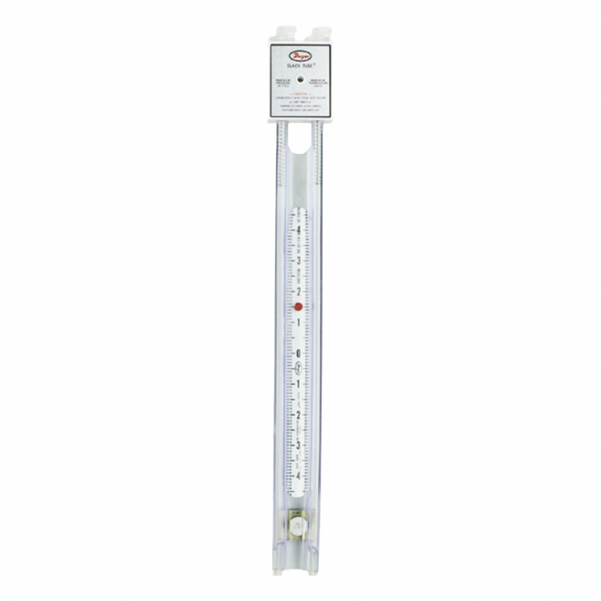 Analog Manometer: Flex U-Tube, 1211-120, -60 in wc to 60 in wc, 120 in Tube Lg