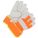 GANTS EN CUIR P/ INSTALLATEUR, HAUTE VIS, POUCE AILÉ, O/S, ORANGE, CUIR VACHETTE/NYLON/POLAIRE, PR
