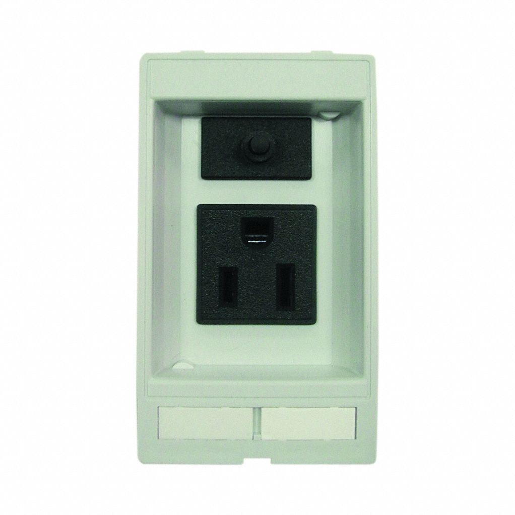 Socket Insert: NEMA 5-15, (1) 3A Fuse, 125 V AC Socket Volt Rating, 51 mm x 88 mm