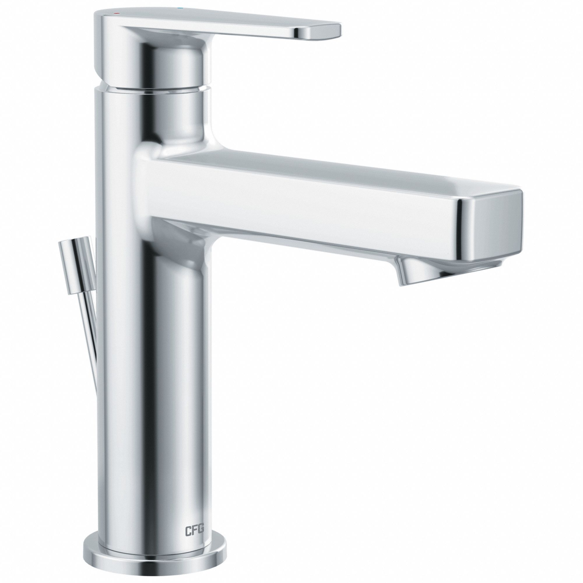 Bathroom Faucet: Slate™, 40051, Chrome Finish, 1.2 gpm Flow Rate, Drain with Pop-Up Rod Drain
