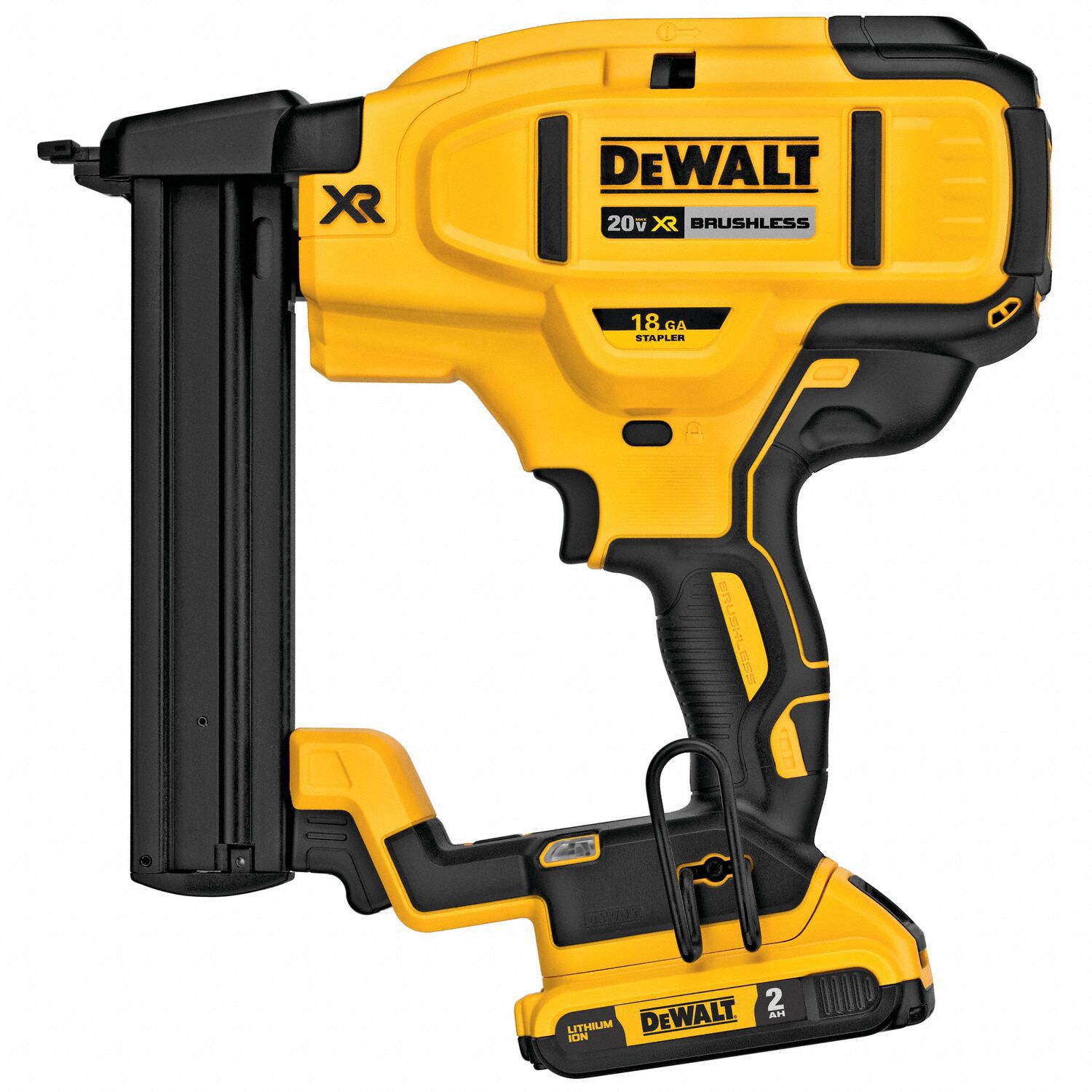 DEWALT Staple Gun Combo, For 1/4 in Staple Wd, For 18 ga, For 1/2 in