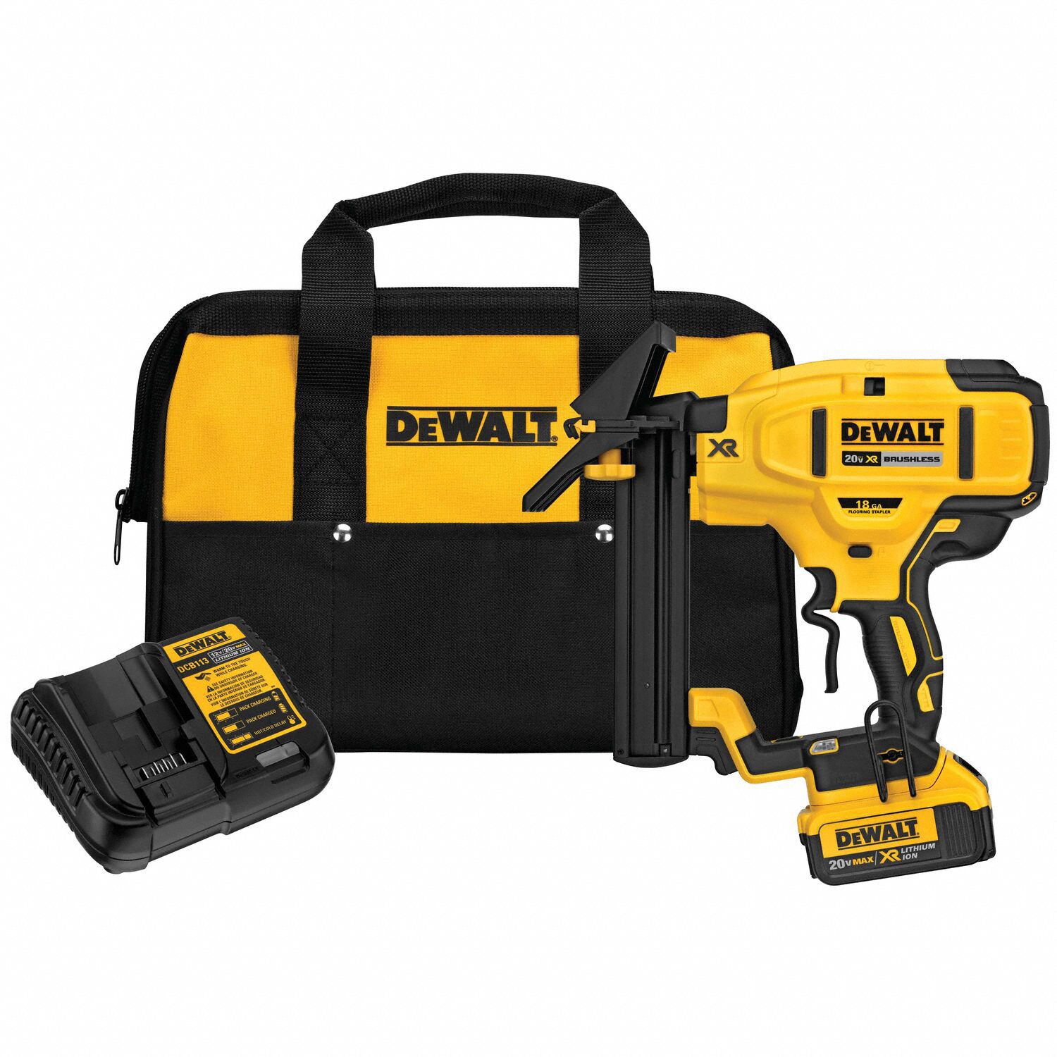 DEWALT, Combo, For 1/4 in Staple Wd, Staple Gun 400A07DCN682M1