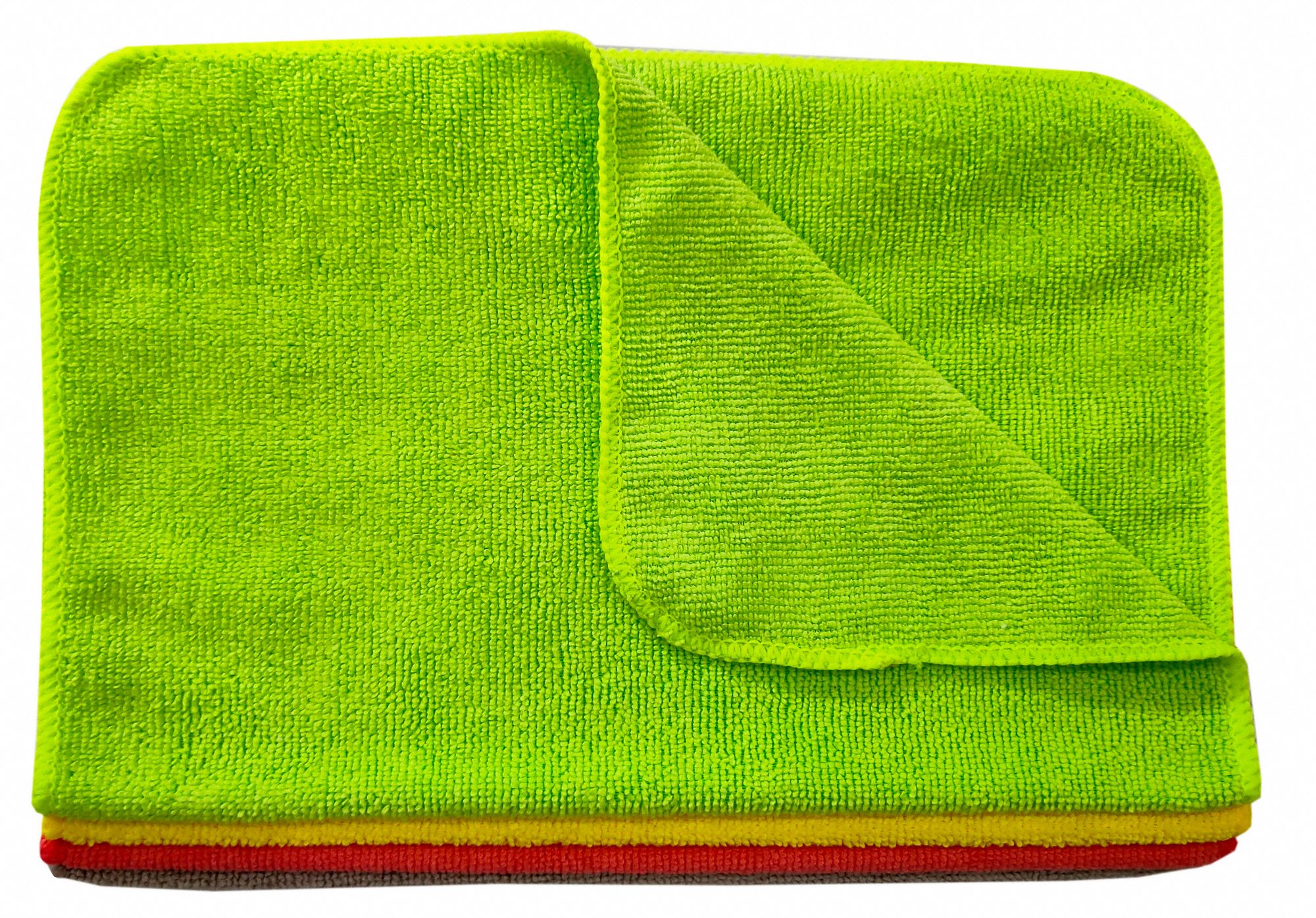 TOUGH GUY Microfiber Cloth Microfiber, New, Assorted, 12 in x 16 in, Medium Duty 400C55