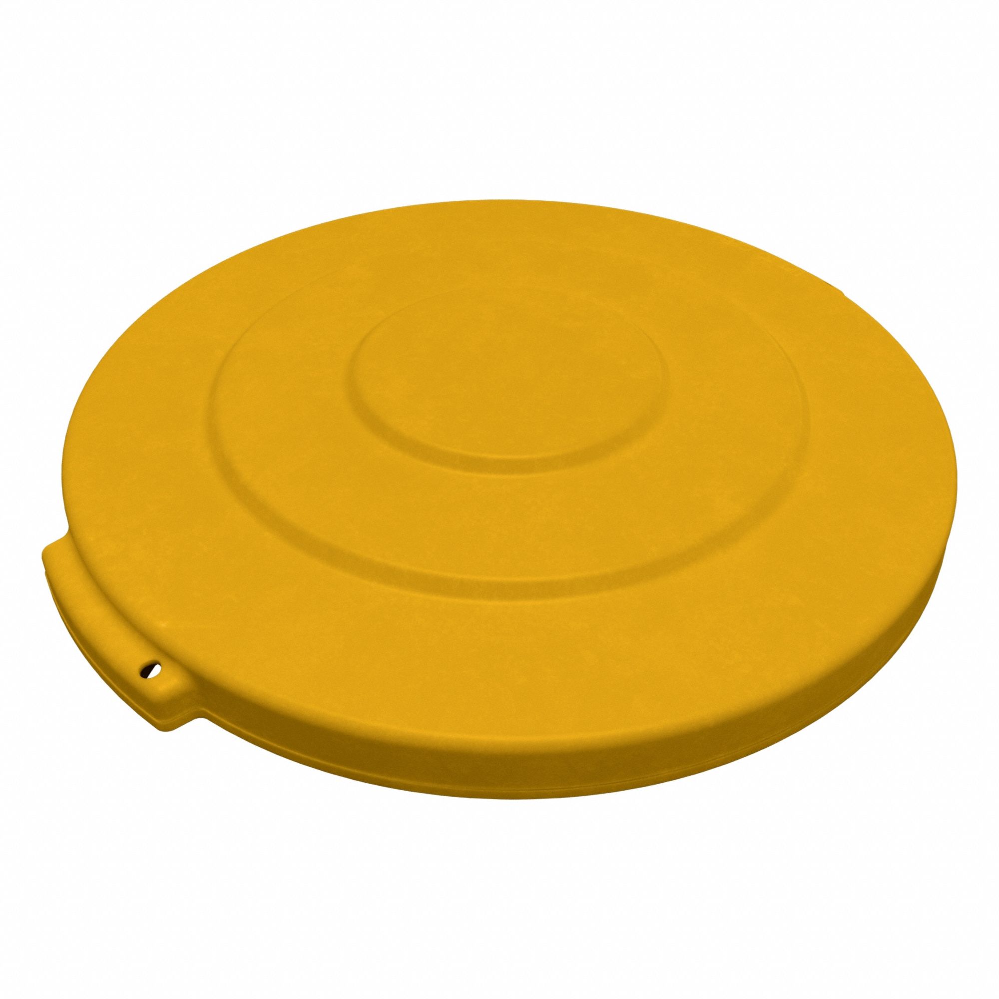 Trash Can Top Yellow 10 gal cap. Round
