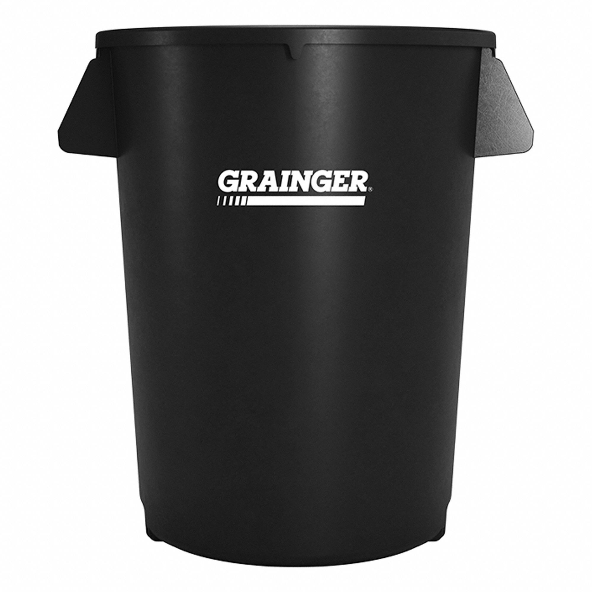 Trash Can Black 10 gal cap. Round