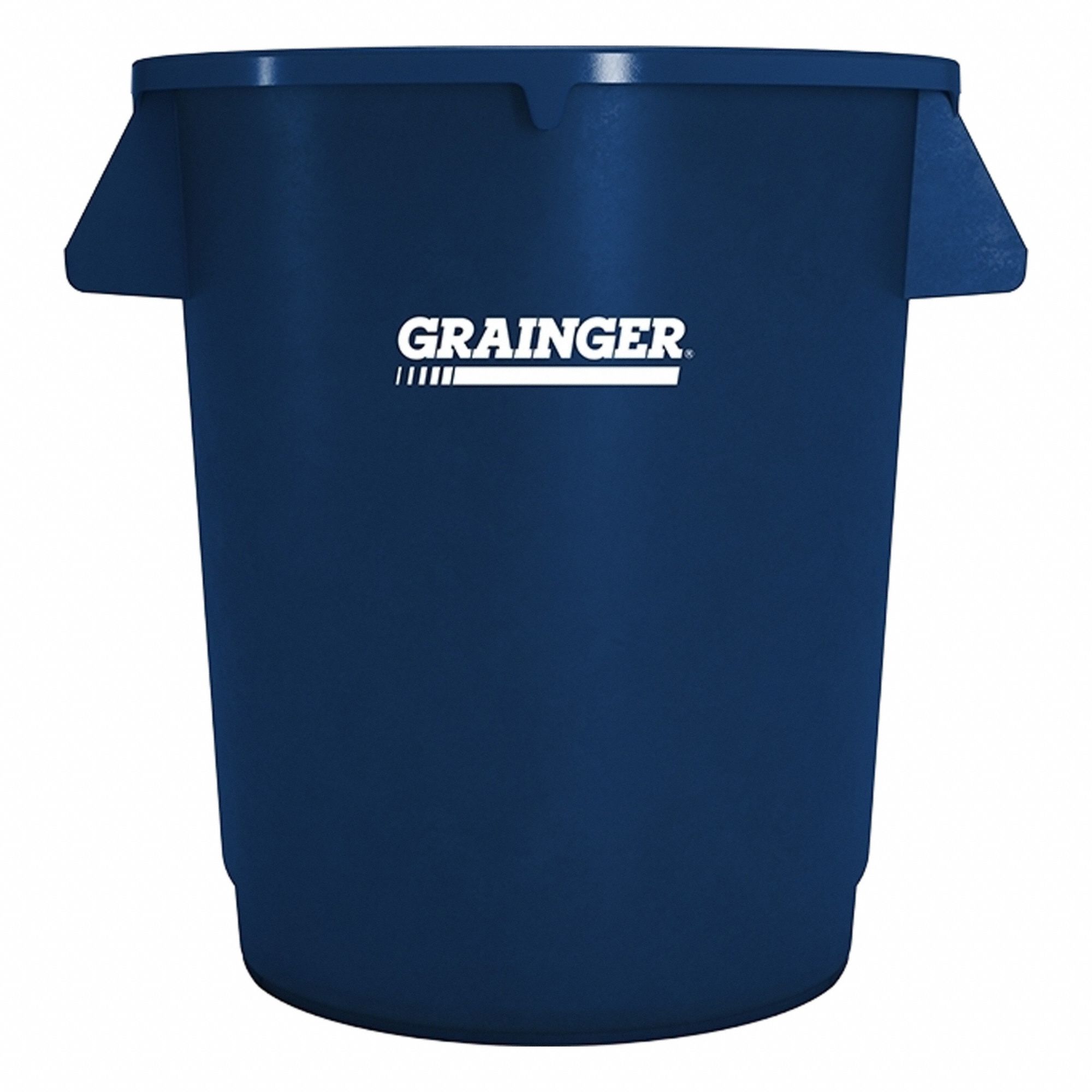 Trash Can Blue 10 gal cap. Round