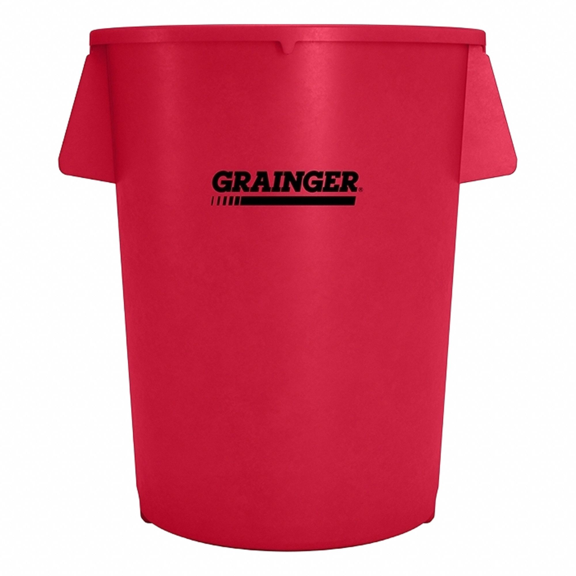 Trash Can Red 20 gal cap. Round
