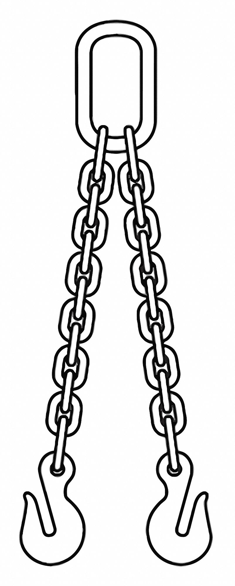 3/8 in Chain Trade Size, 80 Chain Grade, Chain Sling 400F04200001548