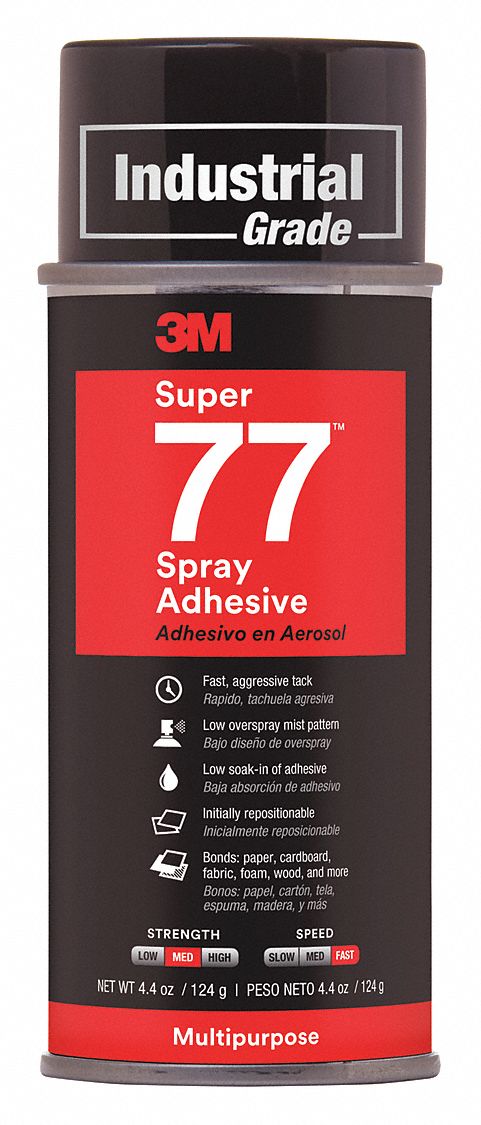 3M Super 77 Multi-Purpose Spray Adhesive Glue For Paper, Plastic