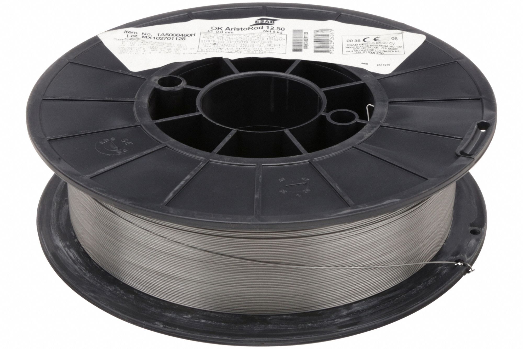 MIG WELDING WIRE, CARBON STEEL, ER70S-6, 0.03 IN, 11 LB, OK ARISTOROD 12.50