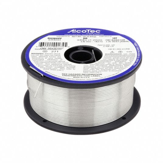 ALCOTEC, Aluminum, ER4043, MIG Welding Wire - 400G60|404301047 - Grainger