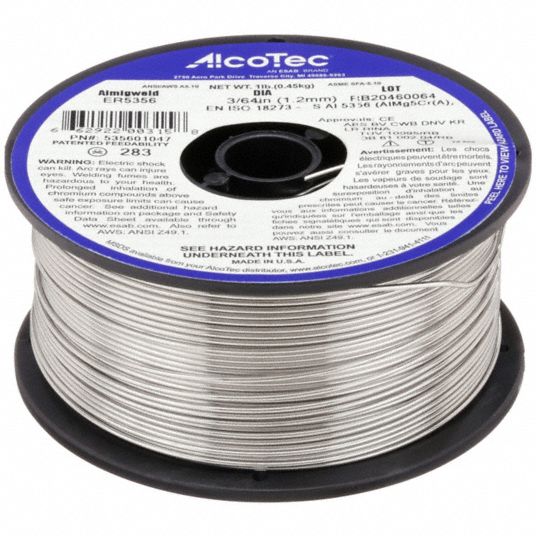 ALCOTEC, Aluminum, ER5356, MIG Welding Wire - 400G62|535601047