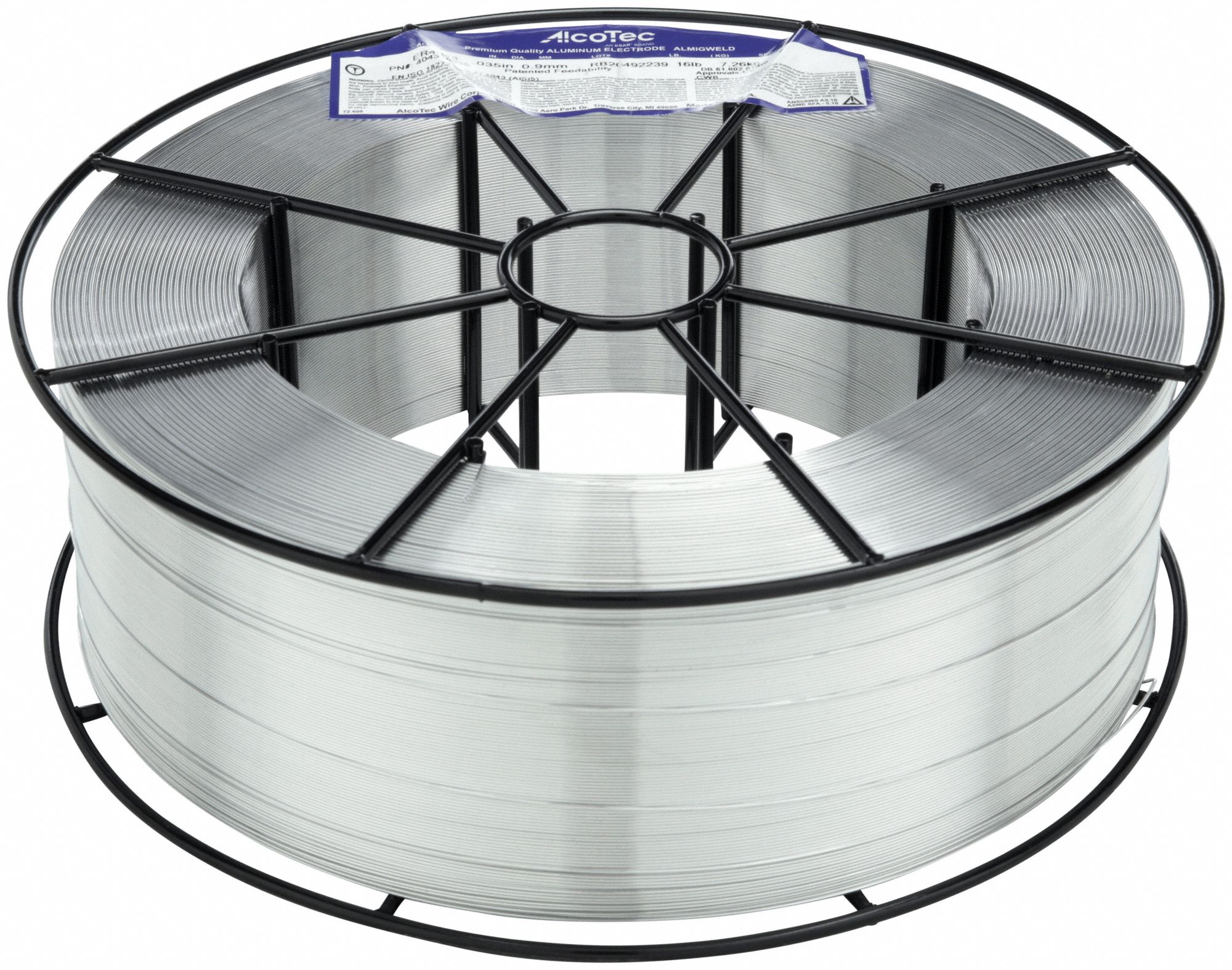 MIG WELDING WIRE, ALUMINUM, ER4043, 0.035 IN, 16 LB, ALUMINUM TO ALUMINUM