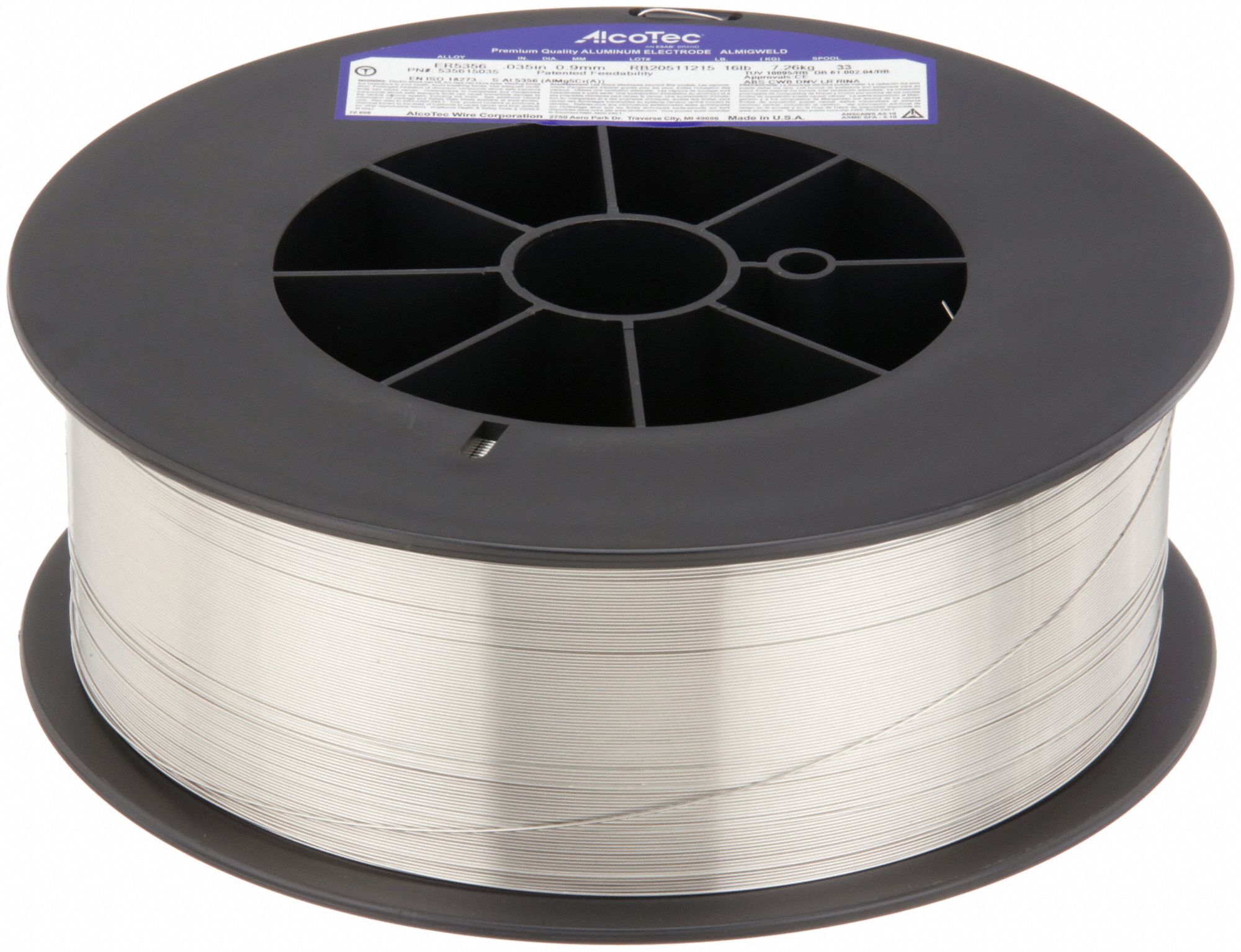 WELDING WIRE,ALUMINUM,0.035 IN DIA,16 LB