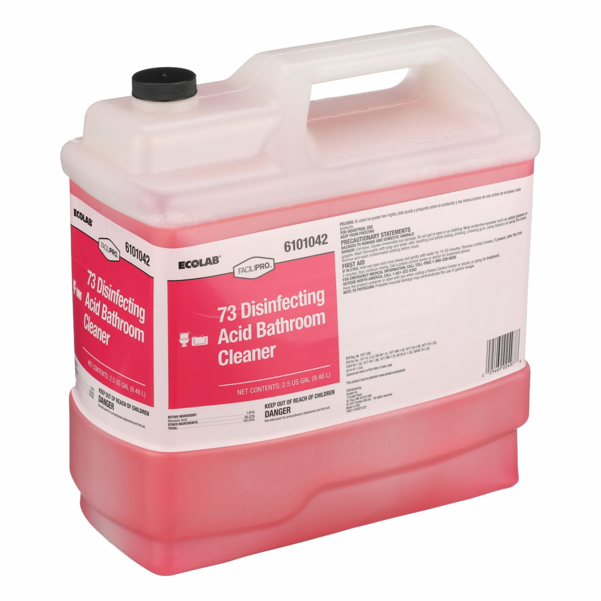 Disinfectant Bathroom Cleaner: FaciliPro™, 73, For Liquid Dispensing System Dispenser Series