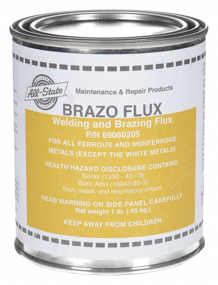 Brazing Flux: 1 lb, Can, Powder, FB3-F, All-State Brazo