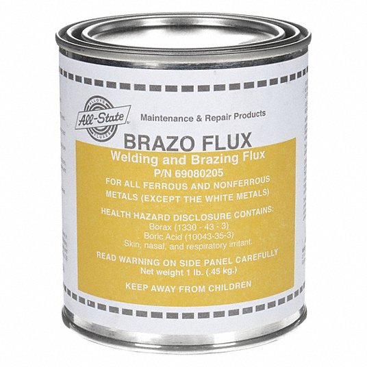 Brazing Flux: 1 lb, Can, Powder, FB3-F, All-State Brazo
