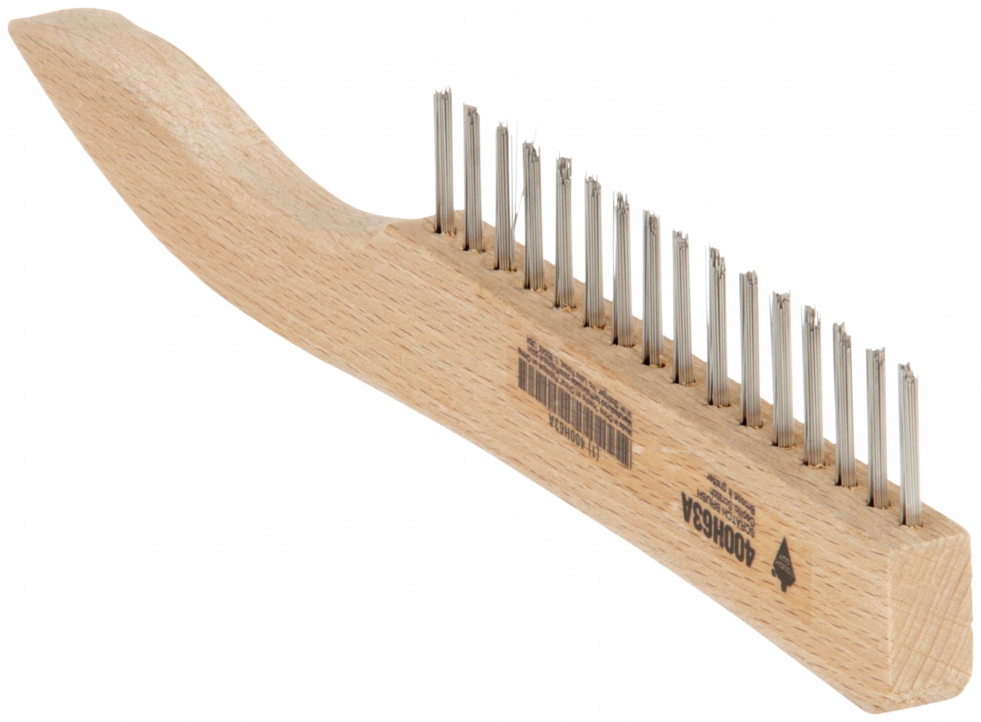 BROSSE METALLIQUE,INOX,1 X 16 RANGS