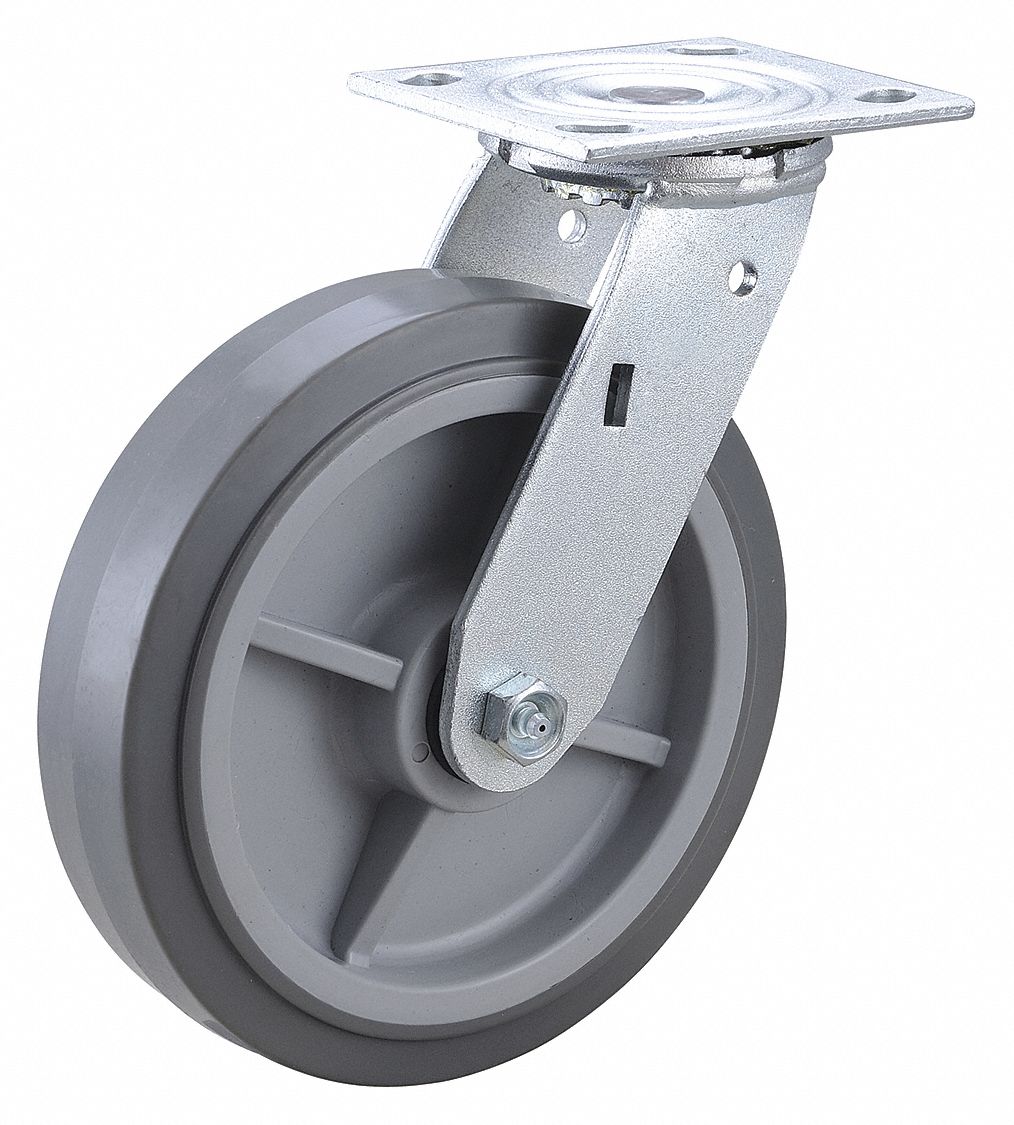 ROULETTE PR PLAQUE STD,PIVOTANTE,600LB