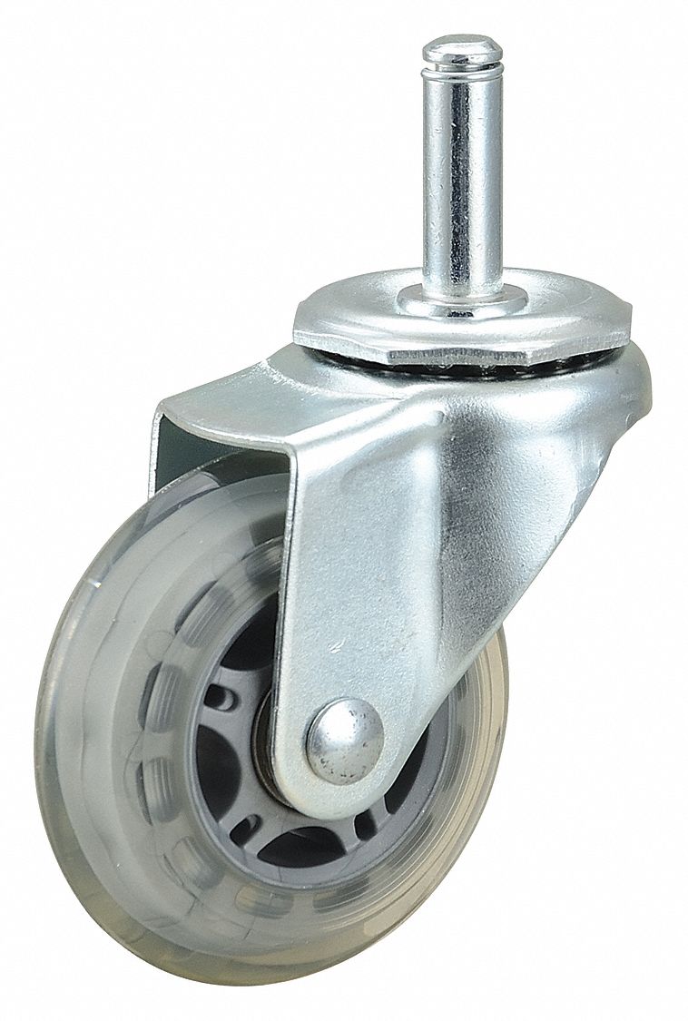 GRAINGER APPROVED General Purpose FrictionRing Stem Caster 3 in Wheel