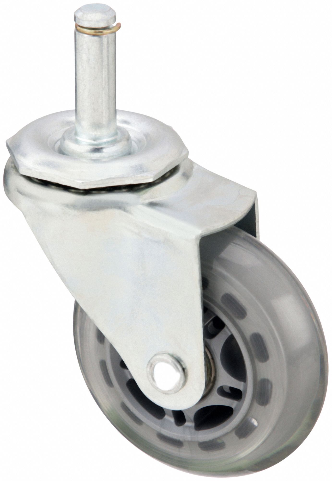 GENERAL PURPOSE FRICTION-RING STEM CASTER, 3 IN WHEEL DIAMETER, 135 LB, SWIVEL CASTER