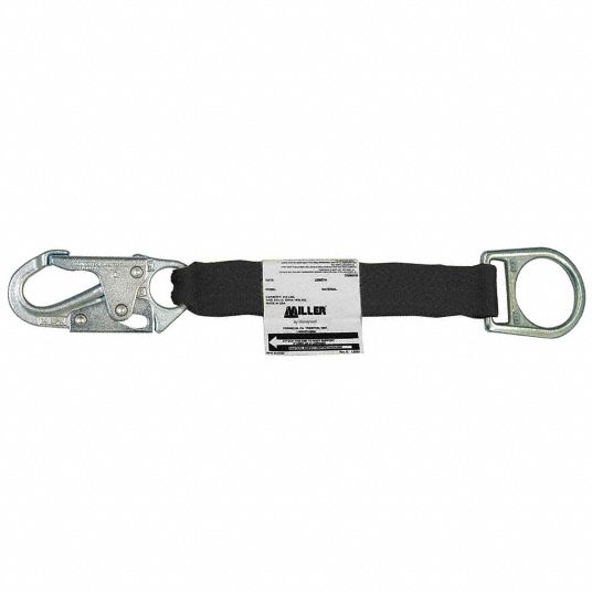 CONDOR, Full Body Harnesses/Shock Absorbing Lanyards, 18 in, D-Ring  Extender - 45J294