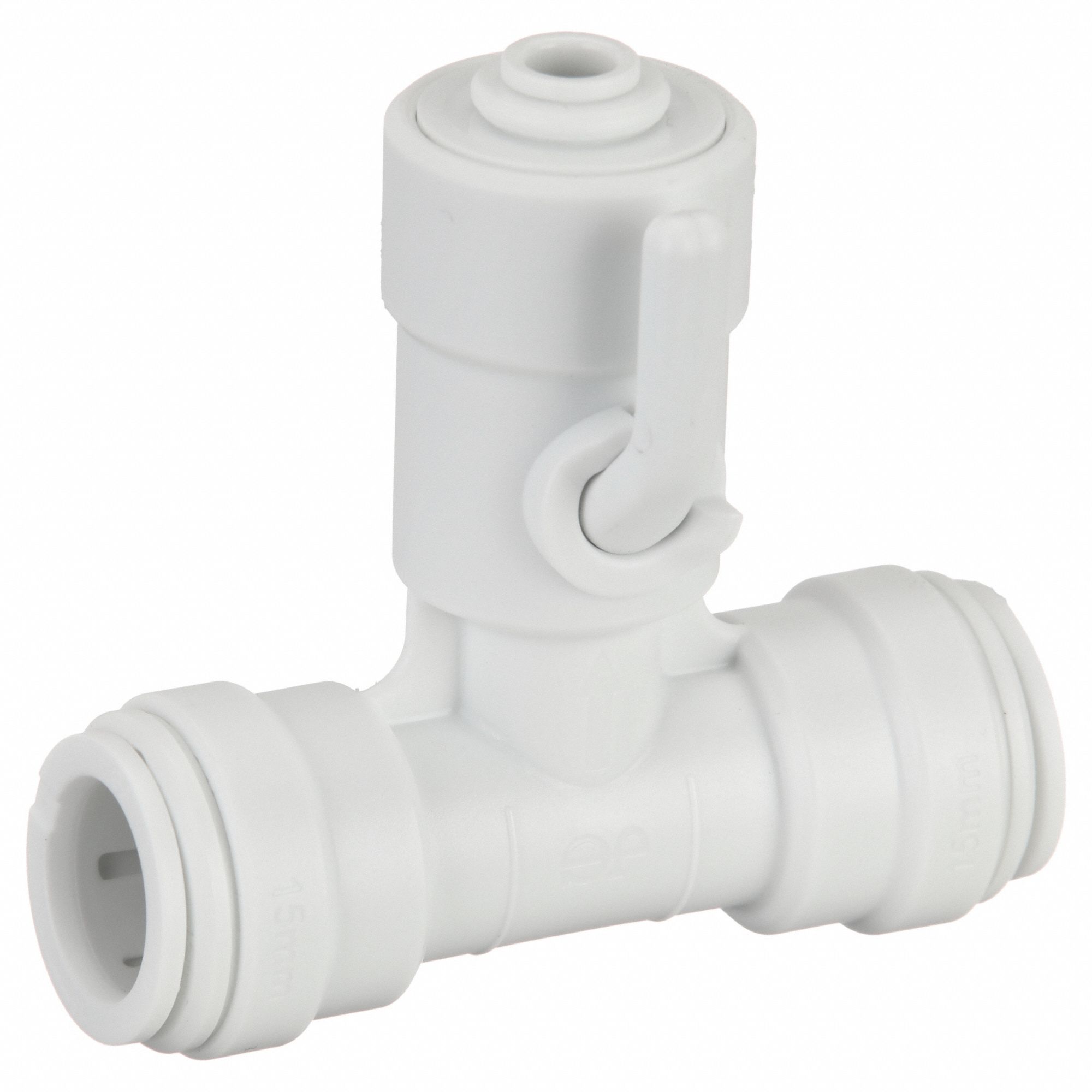 JOHN GUEST, 9/16 in, Acetal, Manual Three-Way Ball Valve - 400L21|ASV3 ...