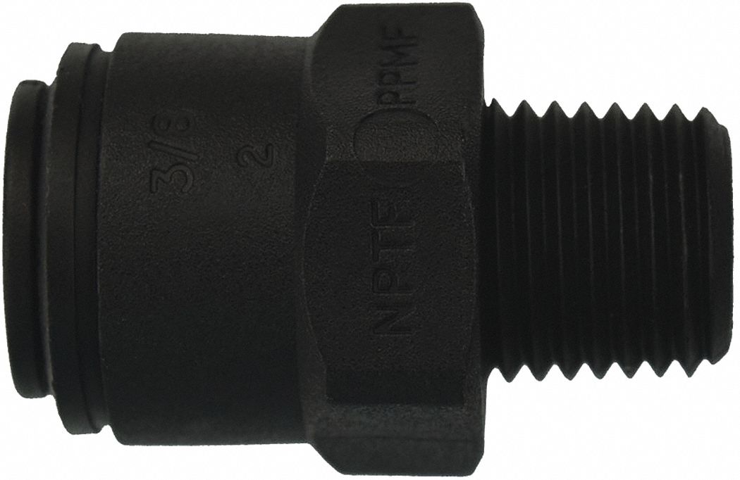 JOHN GUEST Male Connector, Tube Fitting Material Polypropylene, Fitting