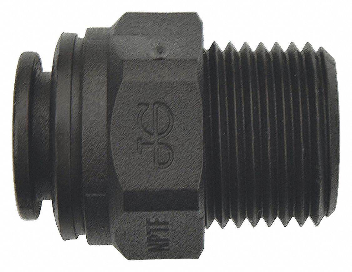 JOHN GUEST Male Connector, Tube Fitting Material Polypropylene, Fitting