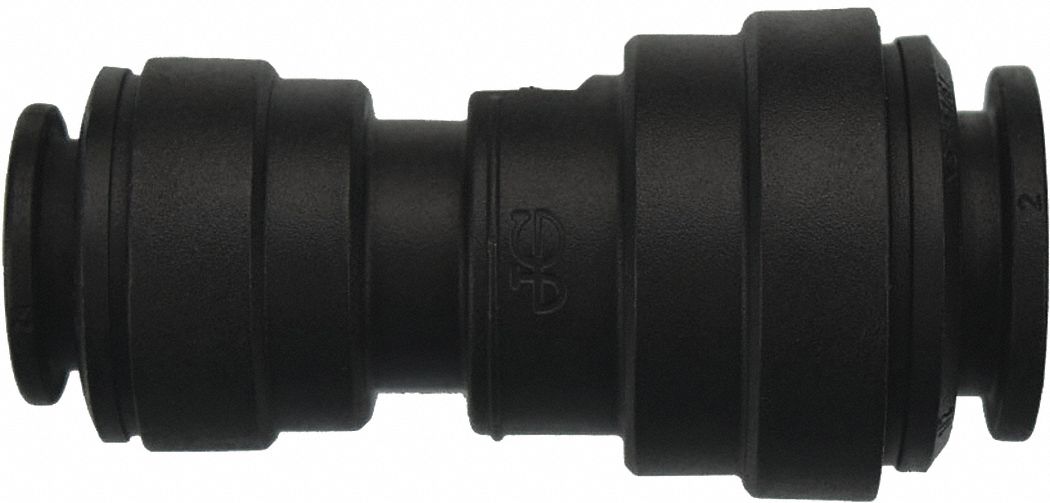 Push-Fit Union Fitting: Union, 1/2 in OD 1/2 in OD Size, Polypropylene, 10 PK