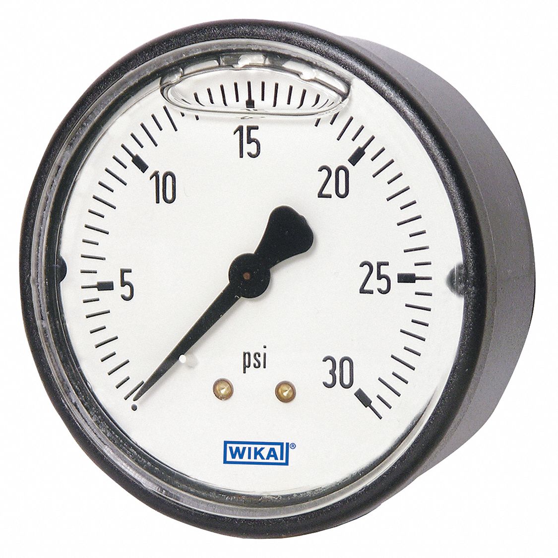 Commercial Pressure Gauge: Liquid-Filled, 0 to 160 psi ( 0 to 1,100 kPa ), 2 in Dial, Glycerin