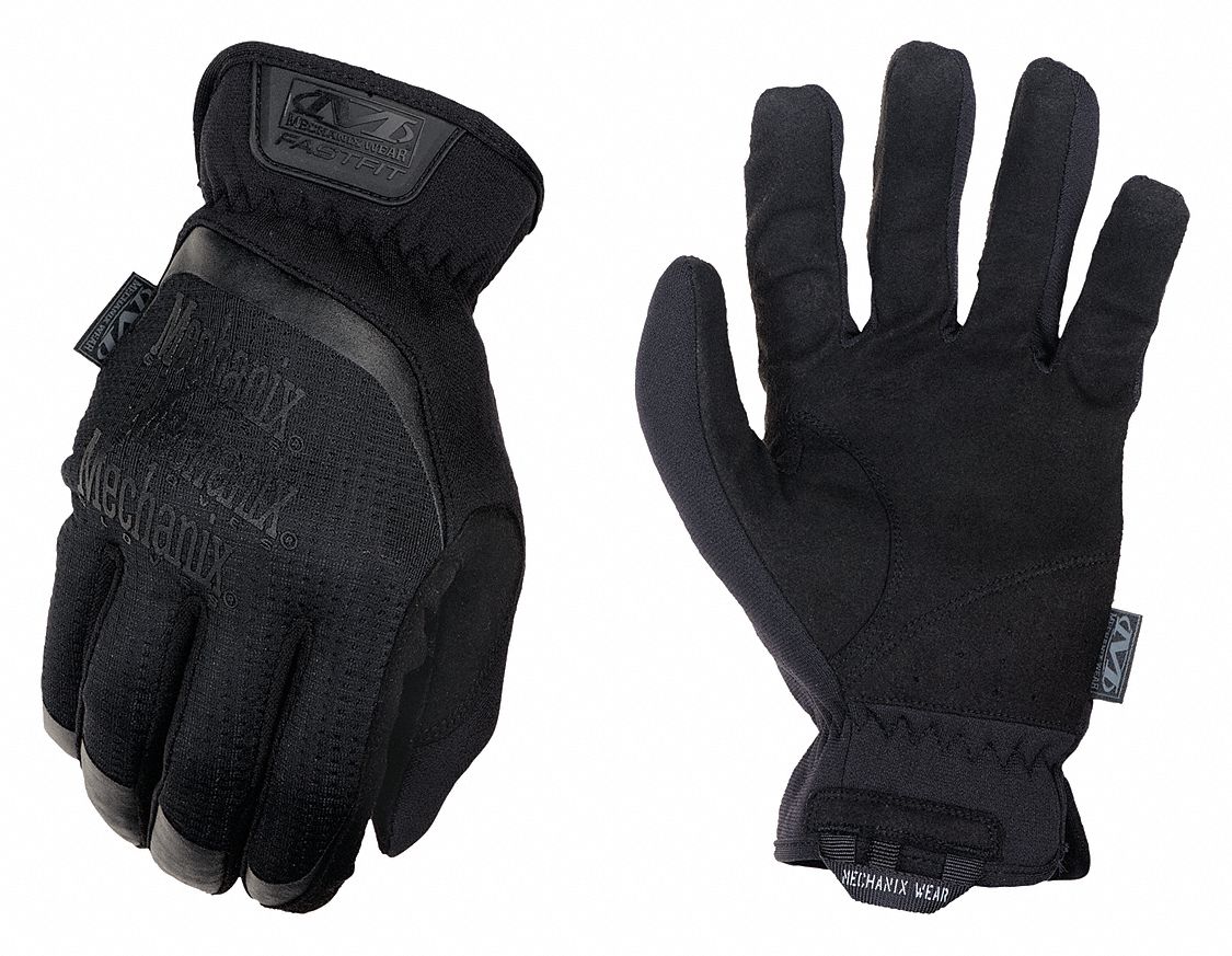 MECHANIX WEAR Tactical Glove, Synthetic Leather Palm Material, L, Black