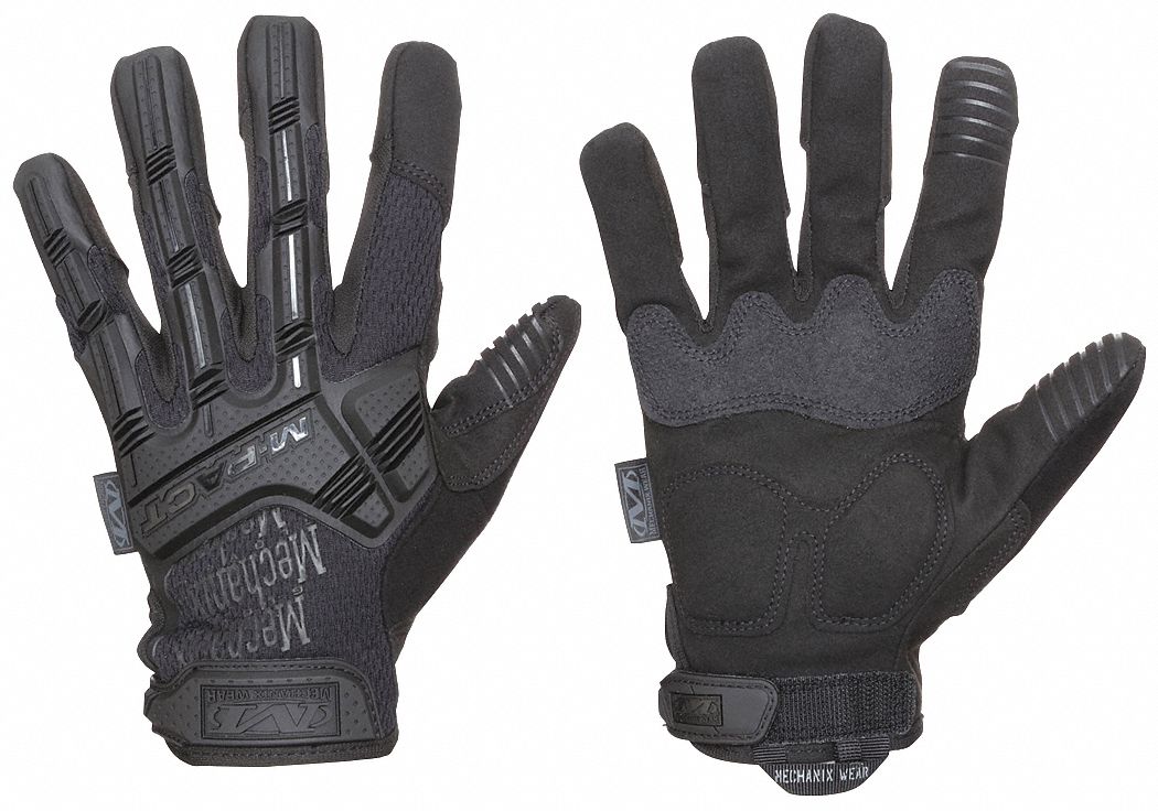 M-PACT COVERT MECHANICS GLOVES, SYNTHETIC LEATHER/PORON, TREKDRY, BLACK, XXL