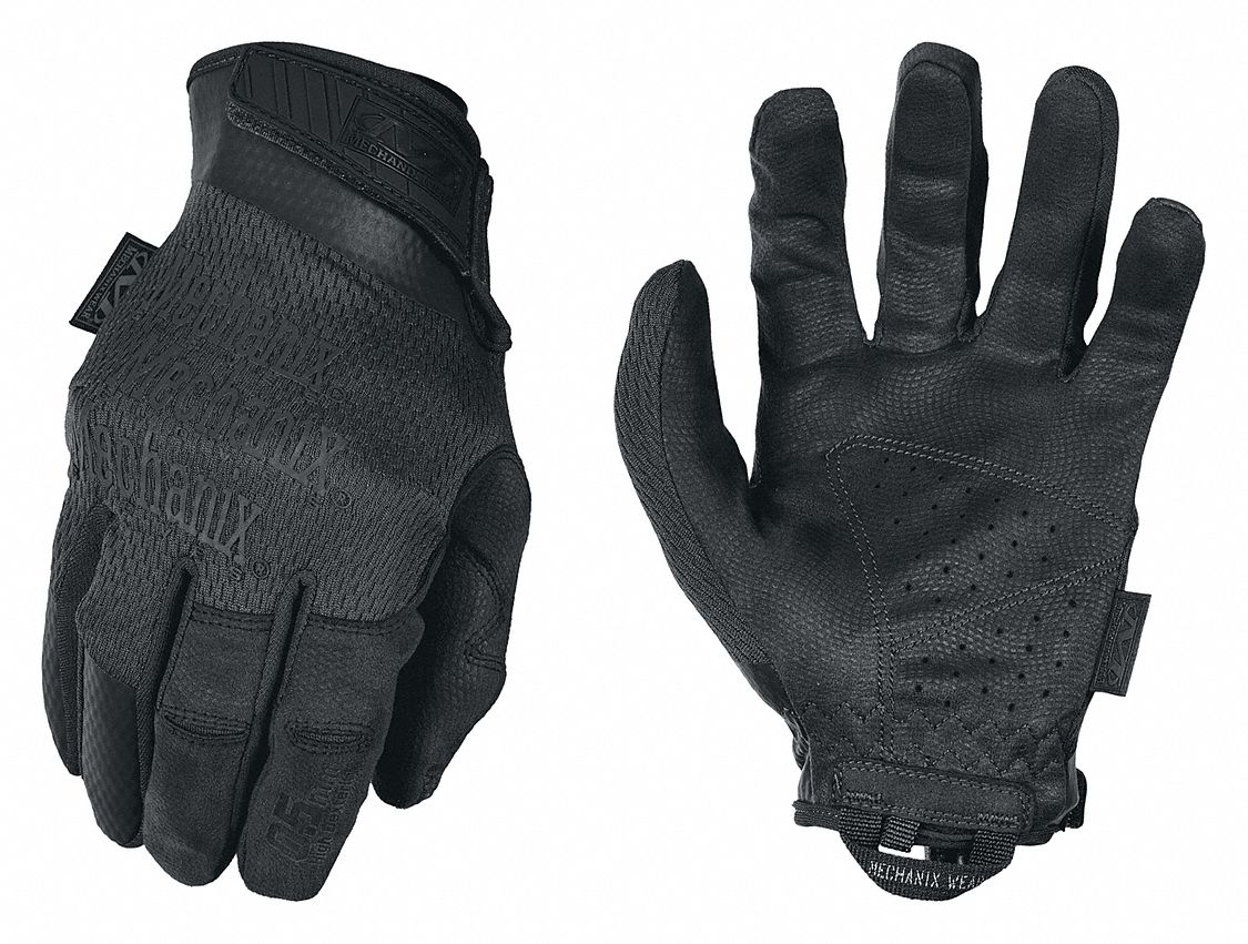 MECHANIX WEAR Gloves, Synthetic Leather Palm Material, XL, Black