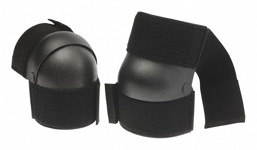 Knee Pad, UNIV, Hook/Loop, Black, PR