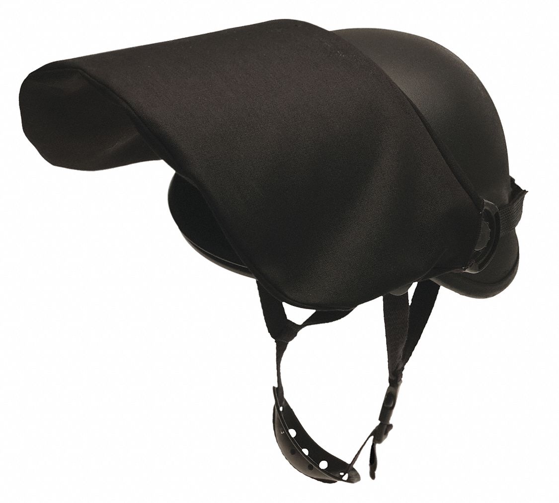 Protective Cover: Black, DK5/6-COV LONG, 8 in Paulson DK5/DK6 Riot Face Shield, Nylon