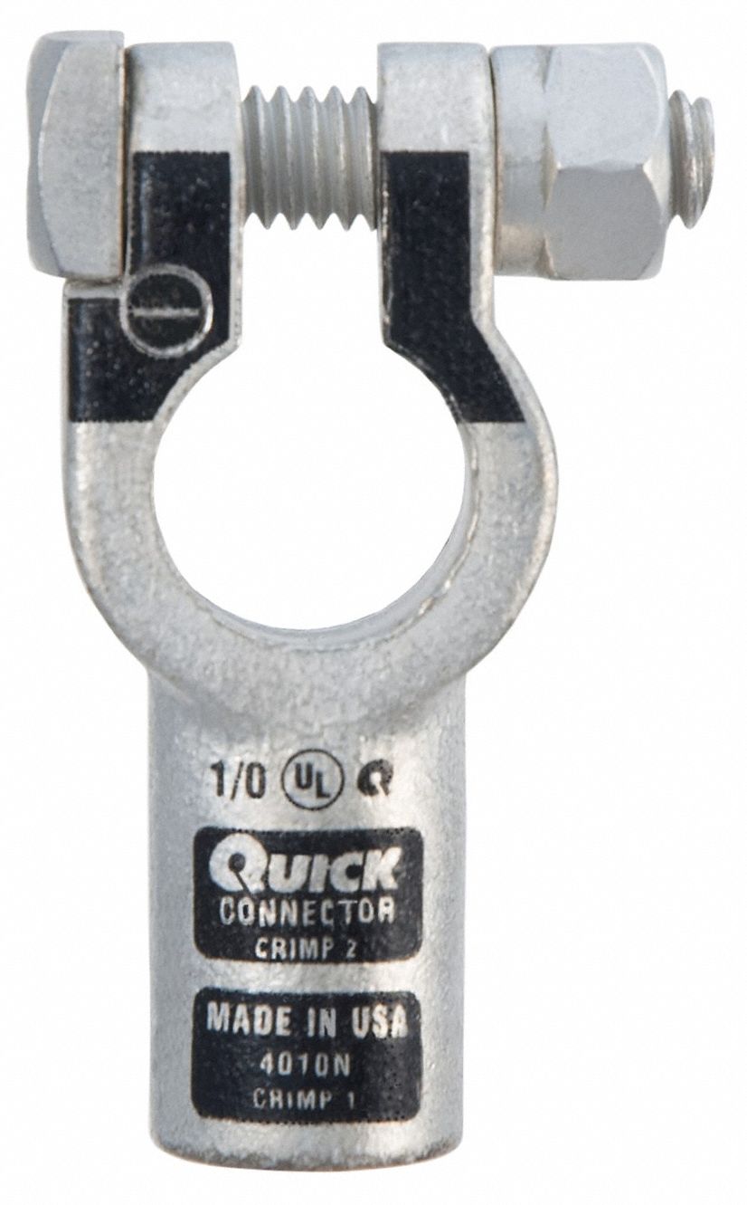 QUICKCABLE 4010-525-001N Battery Terminal,Straight,Crimp 5LLT8