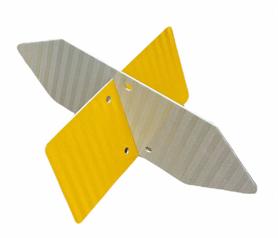 Target: Mounting Hardware Included, White/Yellow, Target Mounting Hardware