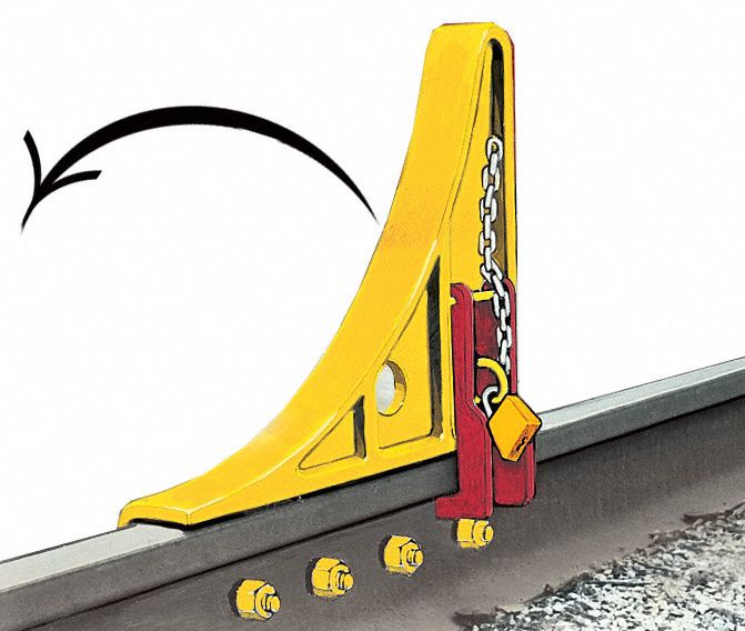 Wheel Chock: Steel, 23 1/2 in Overall Lg, 5 1/2 in Overall Wd, 20 1/4 in Overall Ht, 1 Chocks