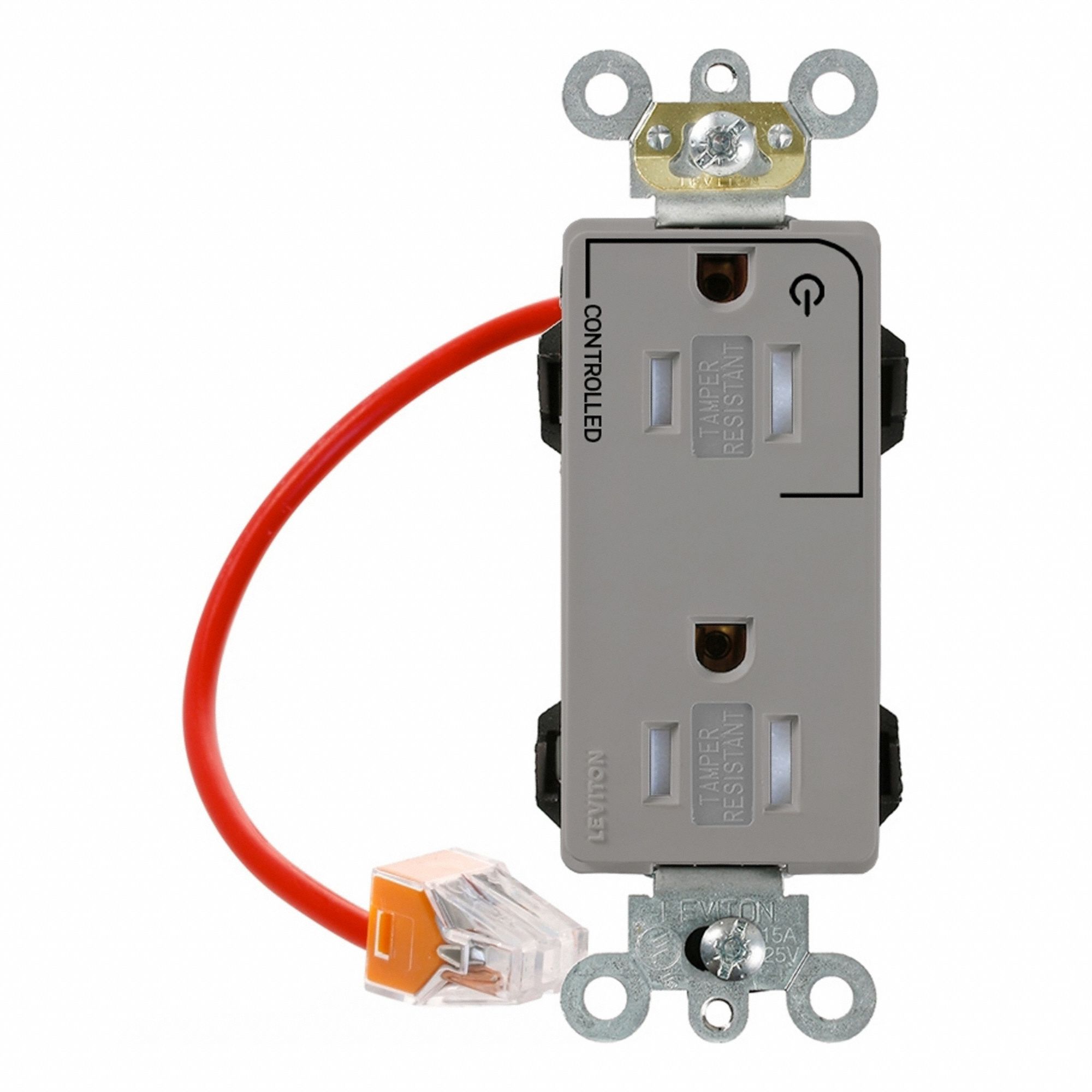 Lev-Lok Dup 15A 125V TR 1MCtrl Gry